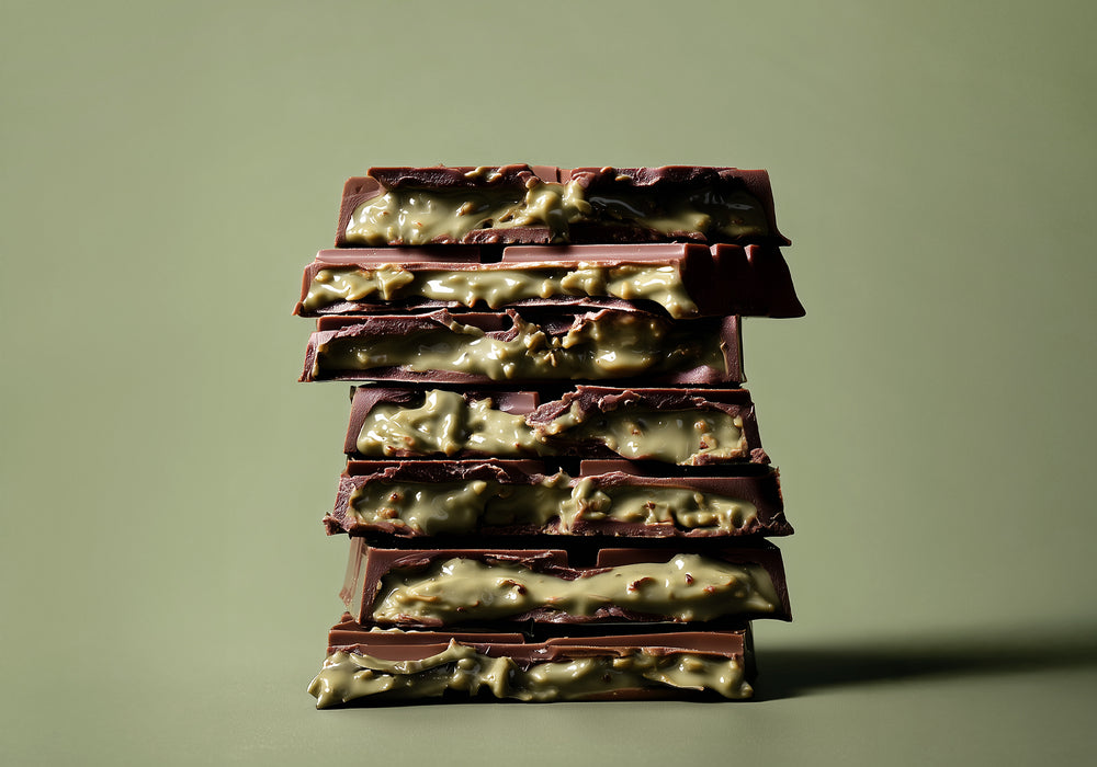 Tableta de chocolate leche pistacho & kanafe