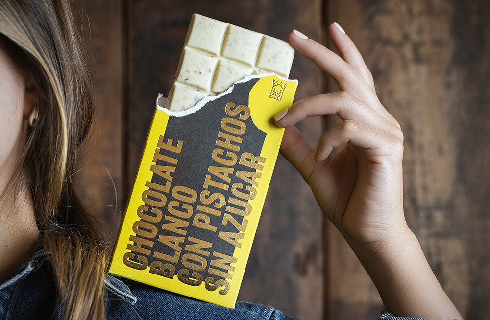 Tableta de chocolate blanco & pistacho
