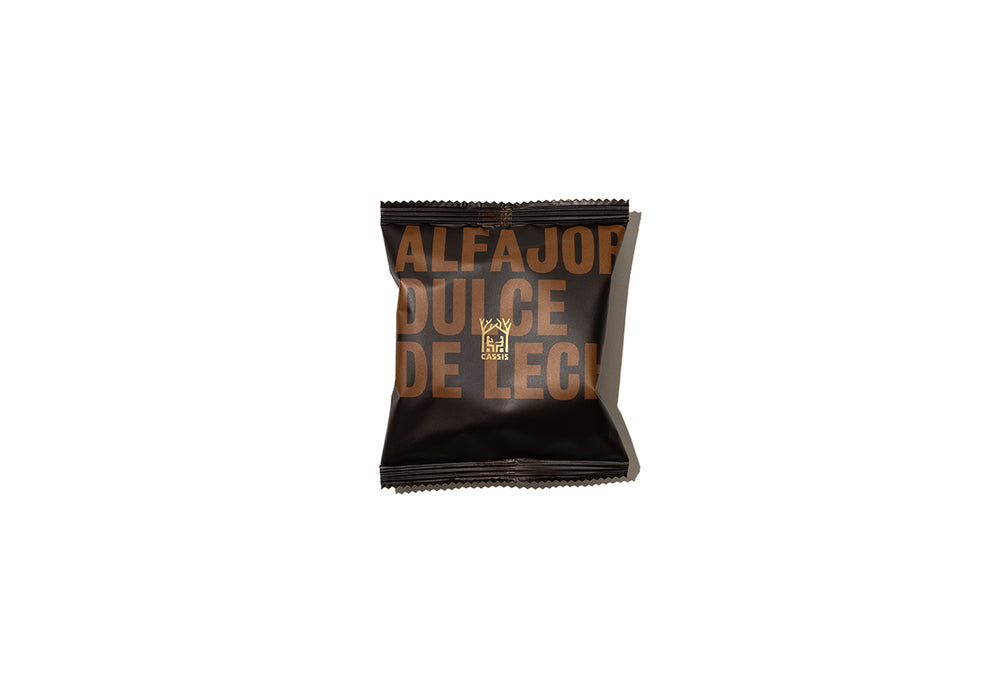 Alfajor bitter con dulce de leche