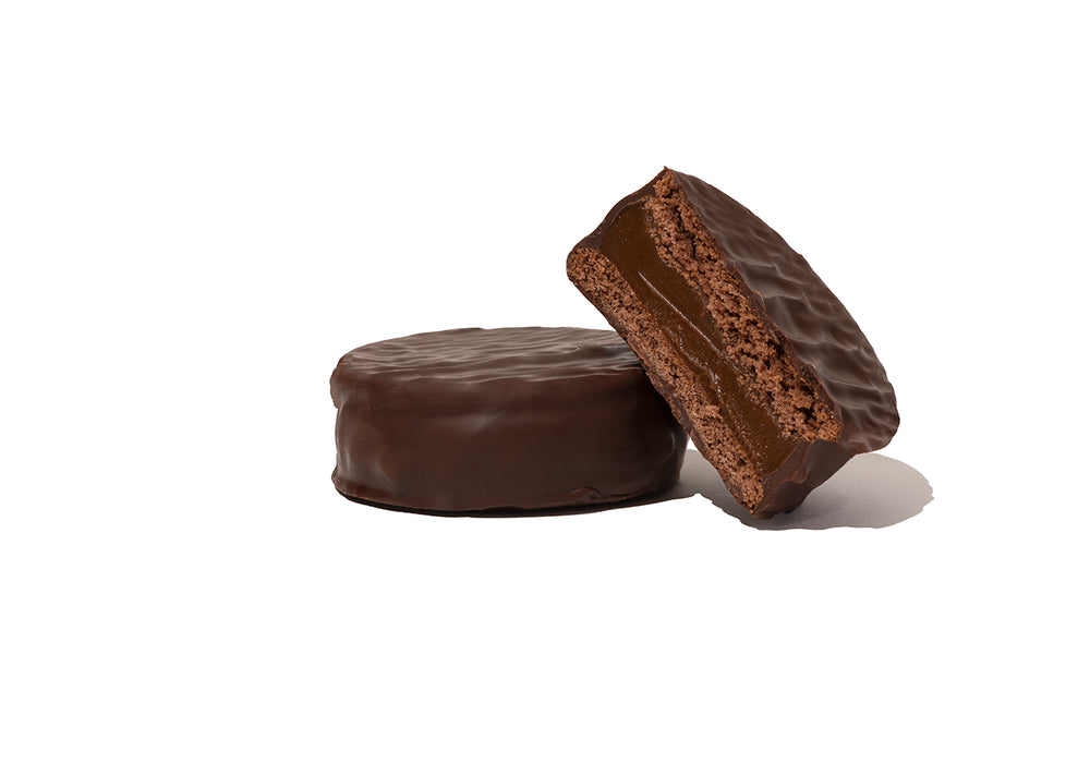 Alfajor bitter con dulce de leche