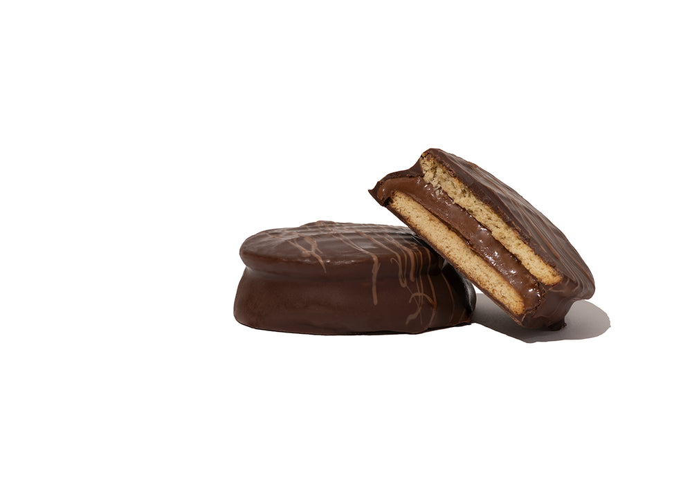 Alfajor de mousse de chocolate