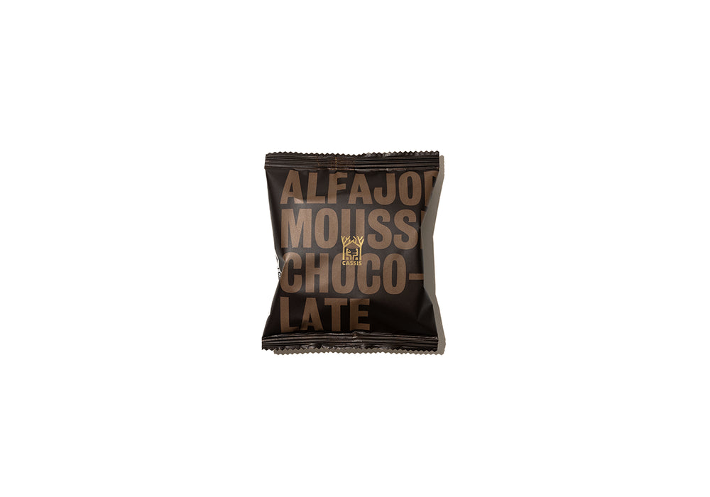 Alfajor de mousse de chocolate